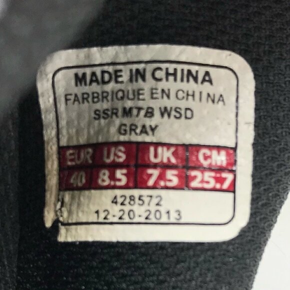 Bontrager Womens SSR Multisport WSD Bike Shoes Gray 428572 Leather Lace Up 8.5 - Picture 7 of 10